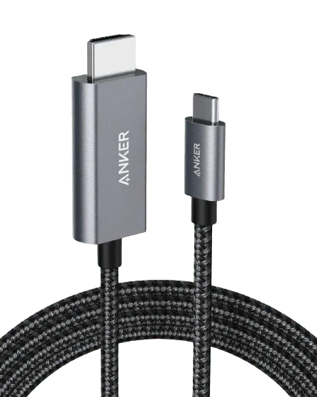 Anker USB C to HDMI Cable for Home Office 6ft, 4K 60hz Nylon Braided