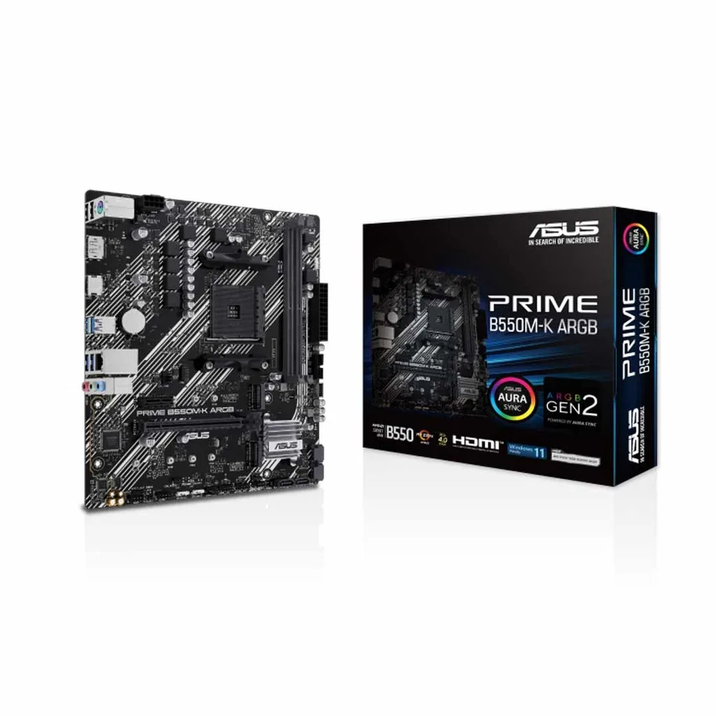 Asus Prime B550M-K ARGB Motherboard