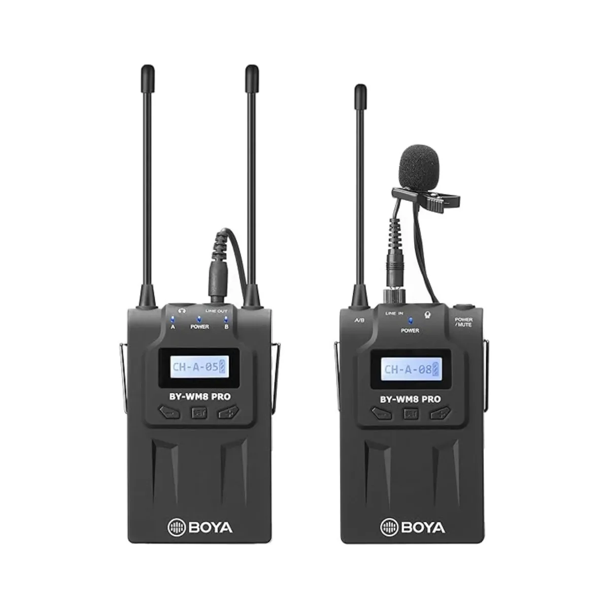 Boya BY-WM8 Pro-K1 UHF Dual-Channel Wireless Microphone