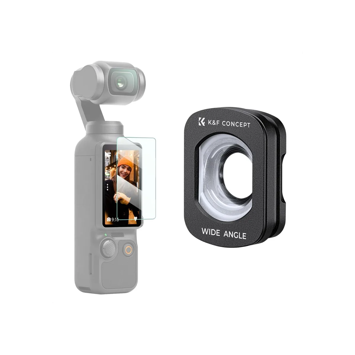 K&F Concept DJI OSMO Pocket 3/4 With Enlarging lens