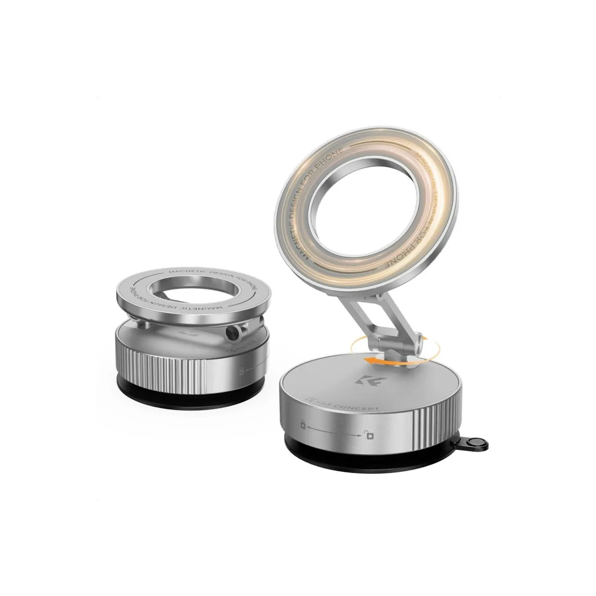 K&F Concept Nano-Adhesive Vacuum Suction Cup Magnetic Phone Mount