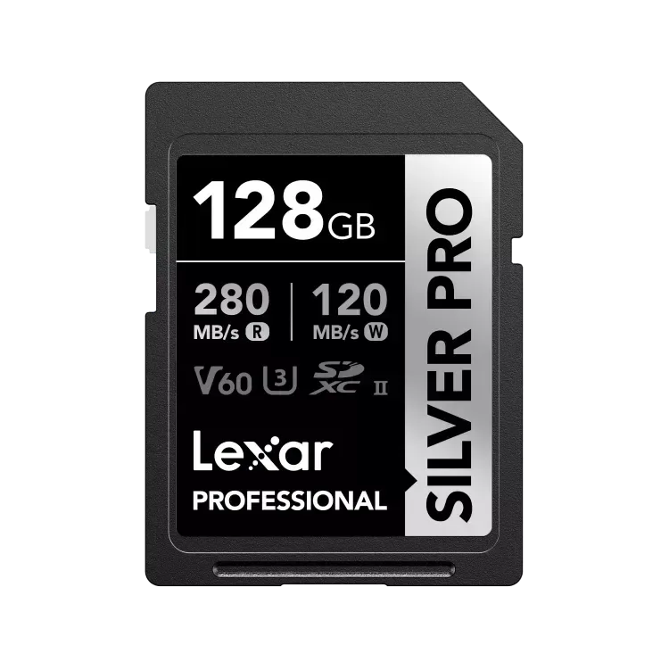 Lexar 128GB Professional SILVER PRO SDXC UHS-II Card
