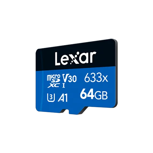 Lexar® High-Performance 633x microSDHC™/ microSDXC™ UHS-I Card BLUE Series