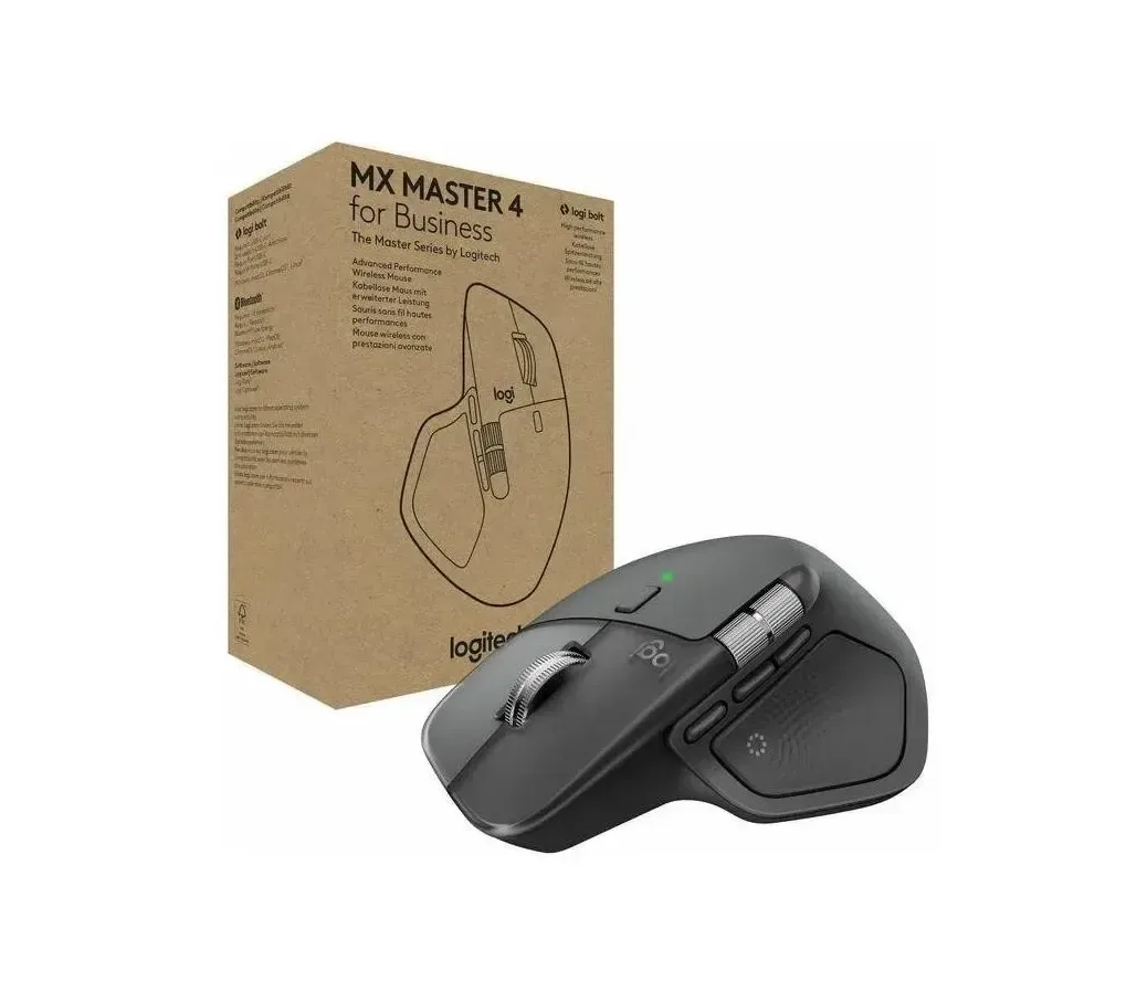 Logitech MX Master 4 for Business Wireless Mouse with Quiet Clicks