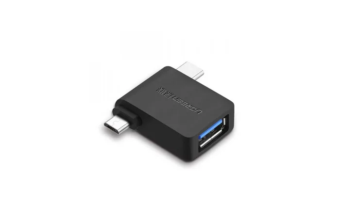 Micro USB + USB-c to USB 3.0 OTG Adapter