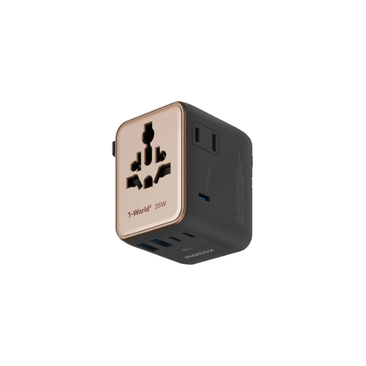 Momax 1-World² PD35W 5 ports + AC Travel Adapter