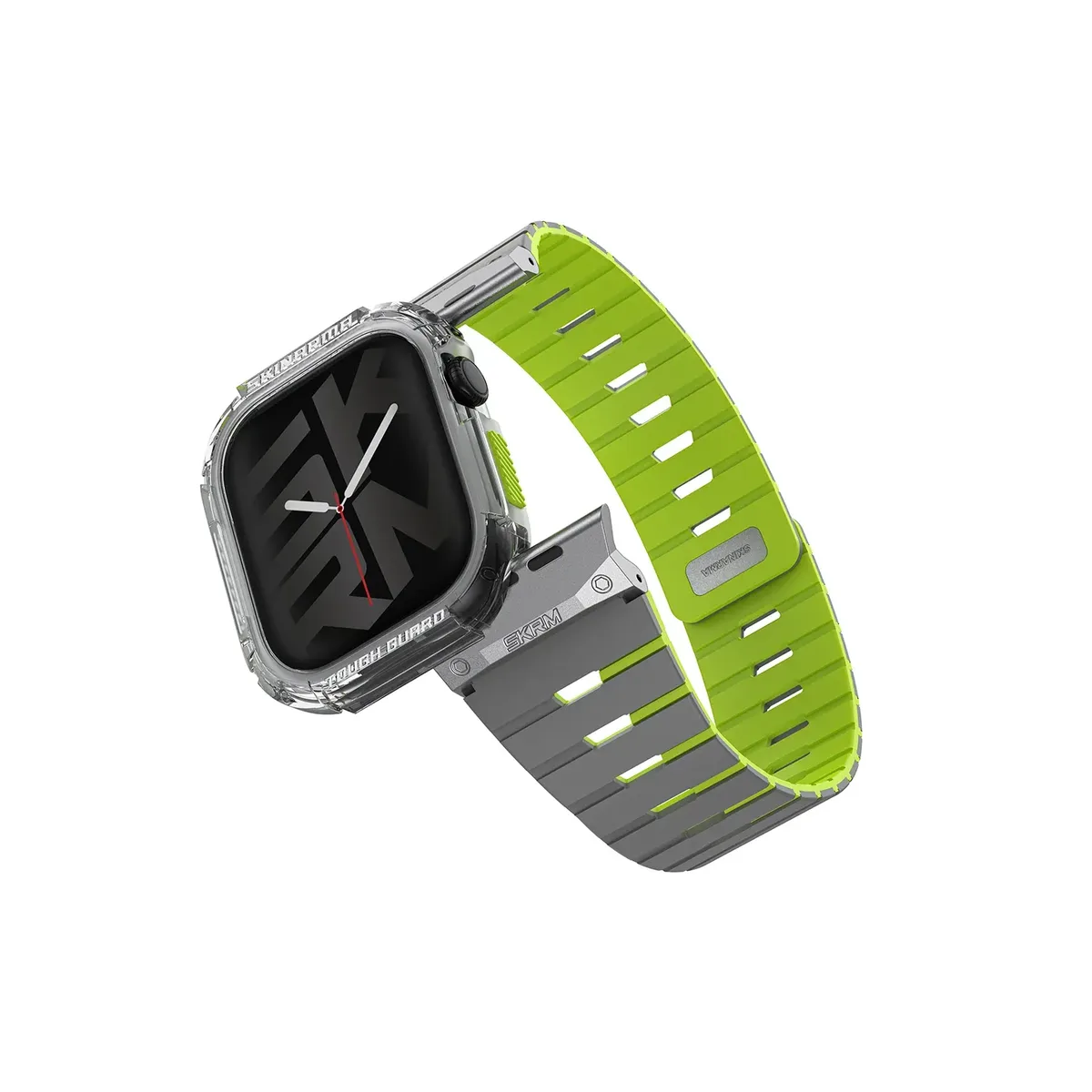 SKINARMA GEMINI | Magnetic Apple Watch Strap + ATOM Watch Case - NITE GLOW Edition (46mm)