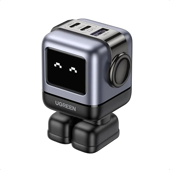 UGREEN 65W USB-C Nexode 3-Port Robot GaN Charger