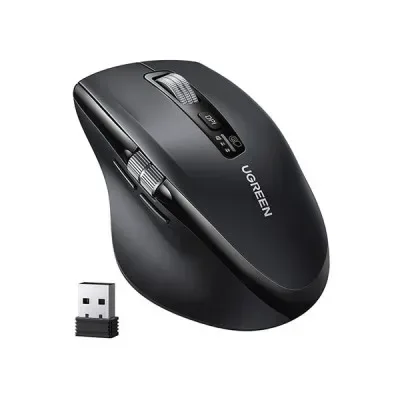 UGREEN Ergonomic Contoured-Shape Multi-mode Wireless Mouse + Bluetooth 5.4