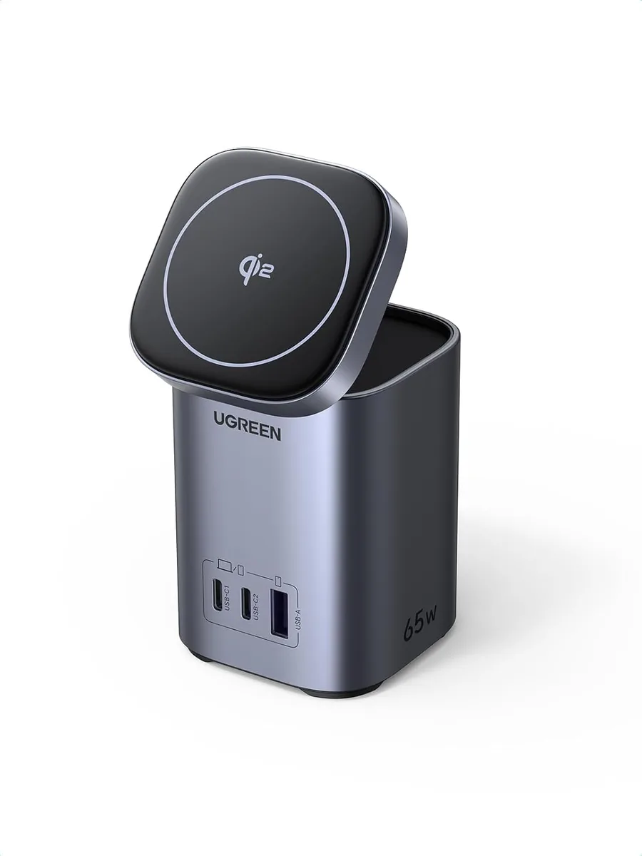 UGREEN Magnetic GaN Desktop Charging Station | 4-in-1 Fast & Magnetic Wireless Charger