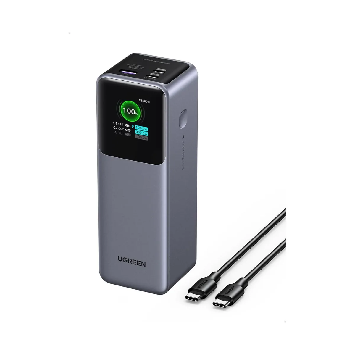 UGREEN Nexode Power Bank 25000mAh 200W with Smart Digital Display
