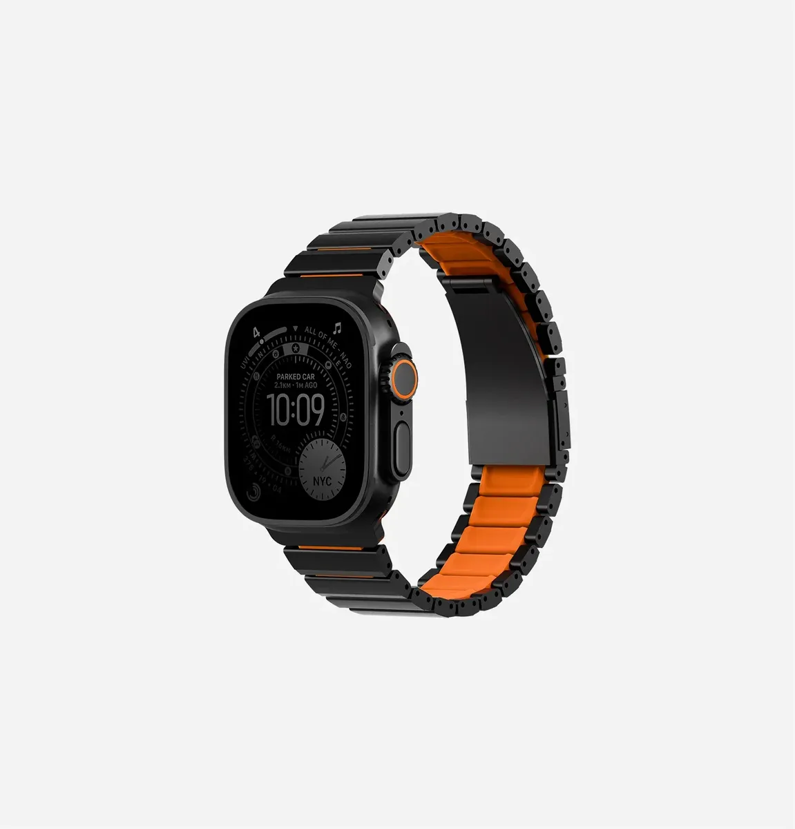 UNIQ Strova Flex Stainless Steel Adjustable Watch Band for Apple Watch 49/46/45/44mm
