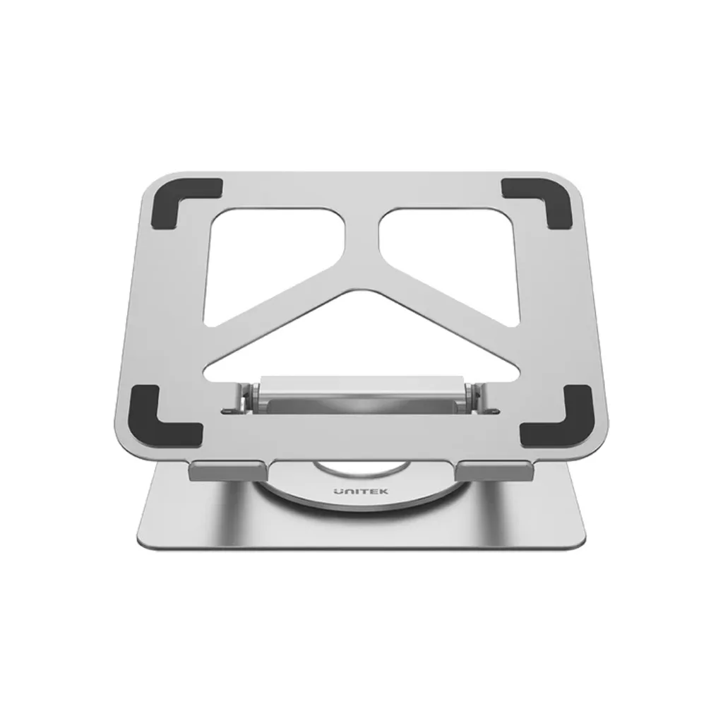 UNITEK D1109A 360° Rotating Aluminum Laptop Stand with Built-In USB-C Hub